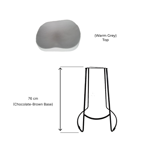 Set di due sgabelli con altezza di 76 cm