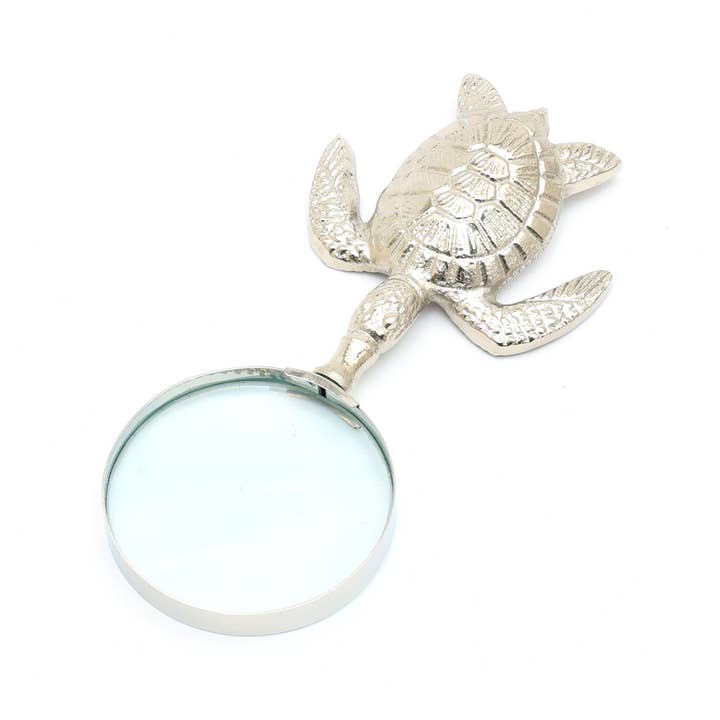Tortoise Handle Magnifying Glass |  Aluminum Design