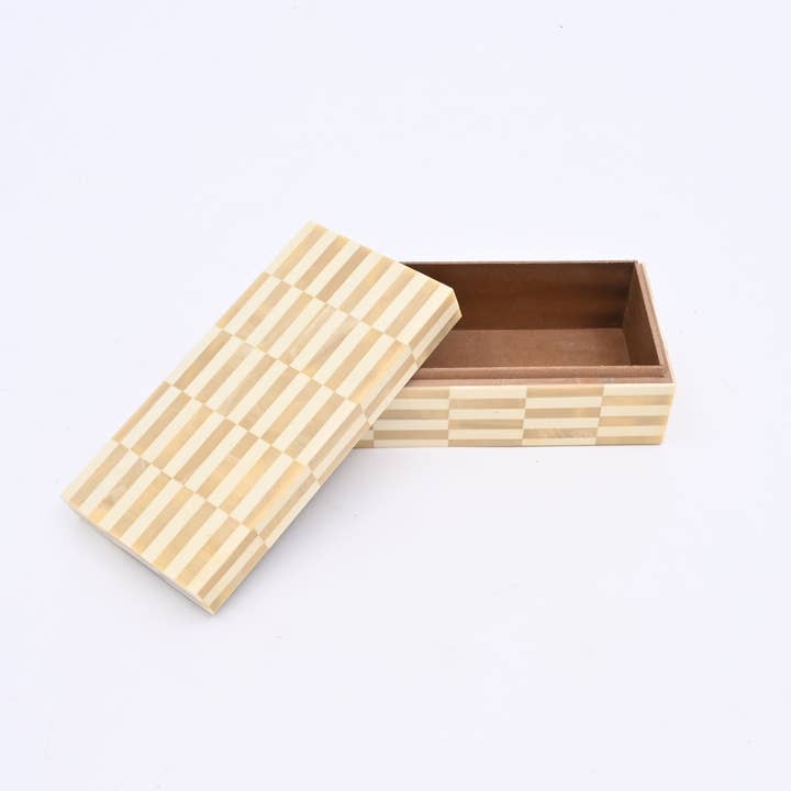 Alicia 3-Pc Ivory Resin MDF Jewellery & Keepsake Storage Box Set – Elegant Trinket Organizer for Dresser, Desk
