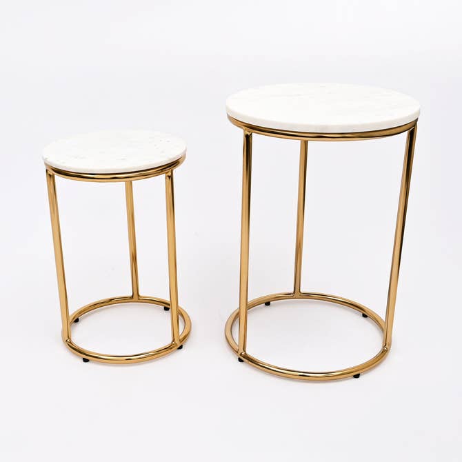 Gold EPL Marble Table Set of 2
