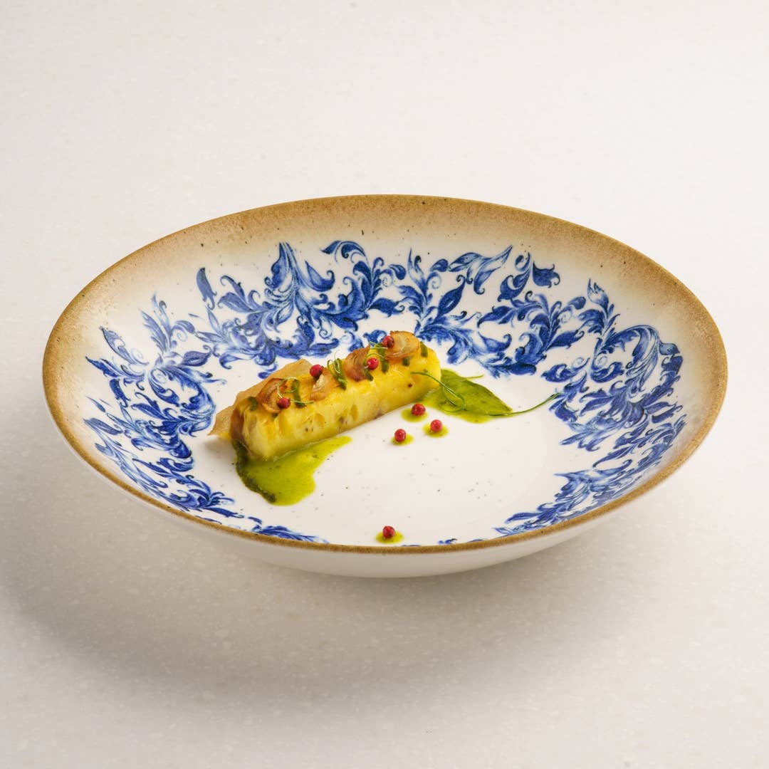 Cruise Amalfi Coupe Deep Porcelain Plate | Mediterranean Pasta & Soup Plate | Professional Hospitality Tableware | Set of 6