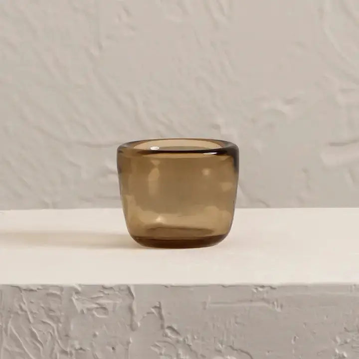 Glass Tea Light Holder – Handmade with Recycled Glass, Eco-Friendly & Elegant Set of 3