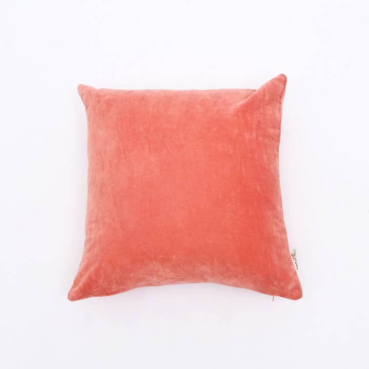 Velvet Cotton Cushion- Dusty Rose Solid- 45x45 cm