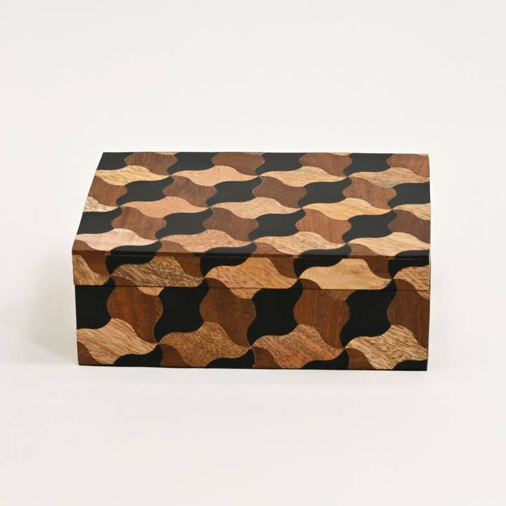Mosaic Wooden Box – Set of 3