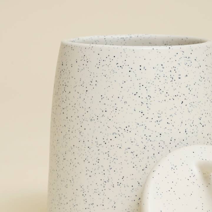 Ceramic Canister – Pure White Handmade Storage Jar