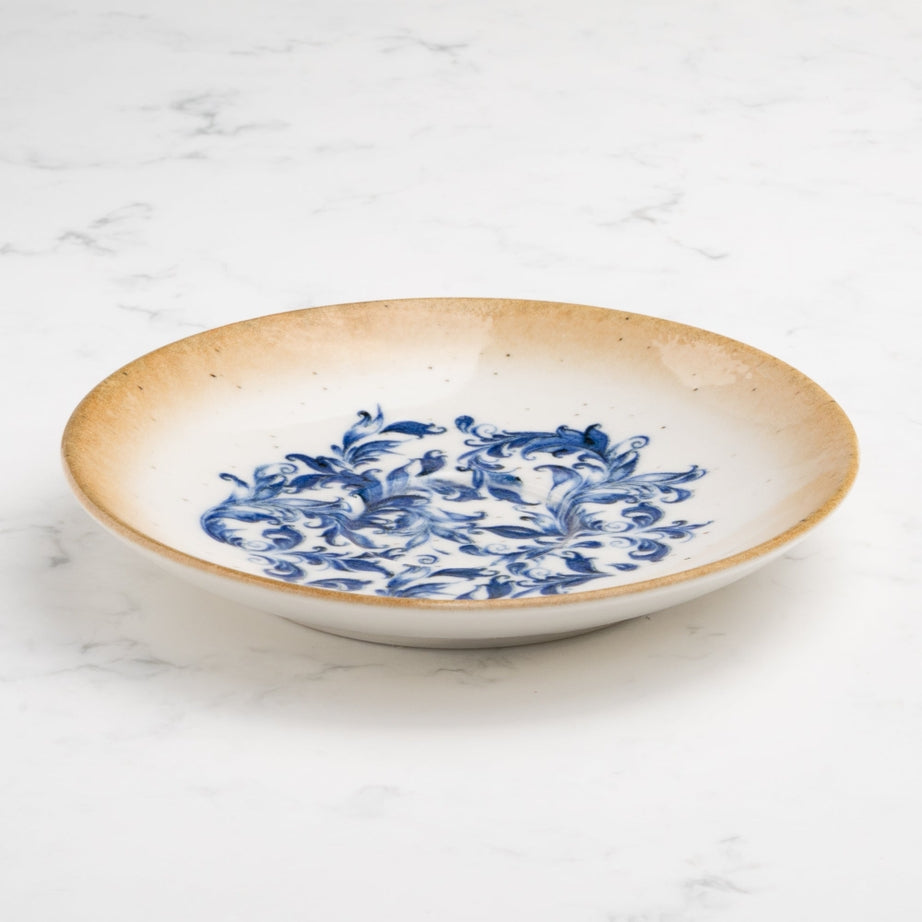 Cruise Amalfi Porcelain Saucer 15cm | Mediterranean Coffee & Tea Saucer | Professional Hospitality Tableware | Set of 12