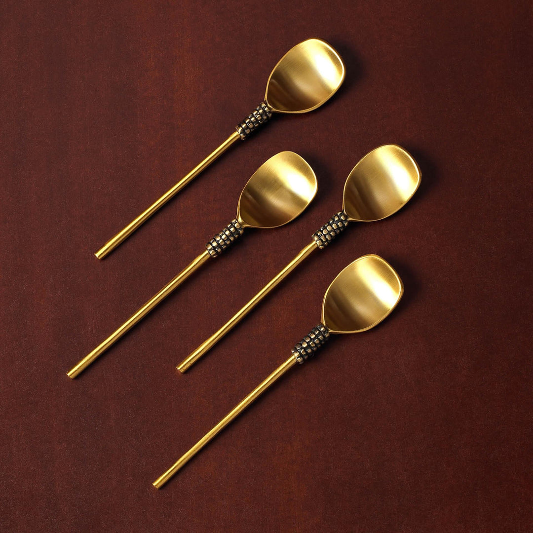 MASAI GOLD DESSERT SPOON (SET OF 4)