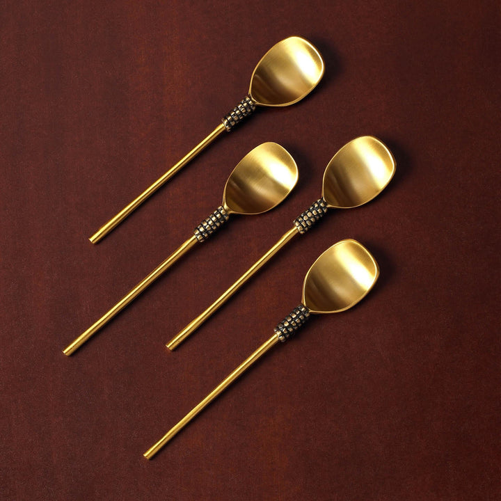 MASAI GOLD DESSERT SPOON (SET OF 4)