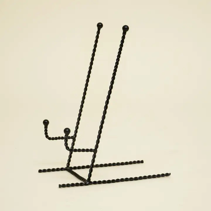 Handcrafted Black Iron Stand – Minimalist Decorative Display