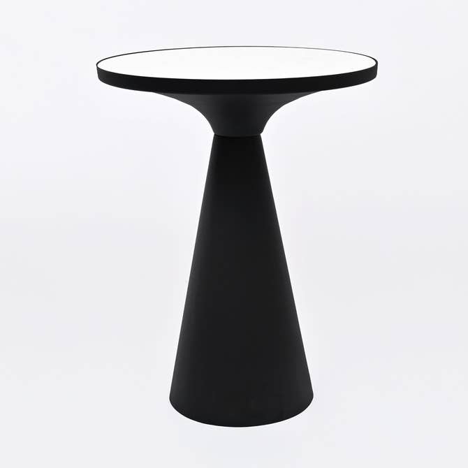 Round Cone Marble Side Table