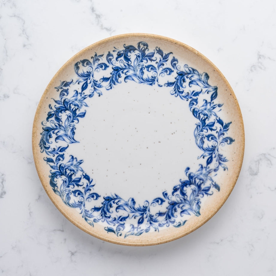 Cruise Amalfi Flat Porcelain Plate with Foot 27cm – Set of 6 | Professional Hospitality Serving Plate