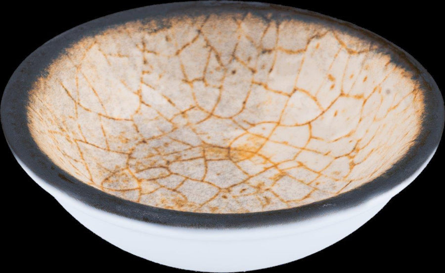 ceramic bowl with a white exterior