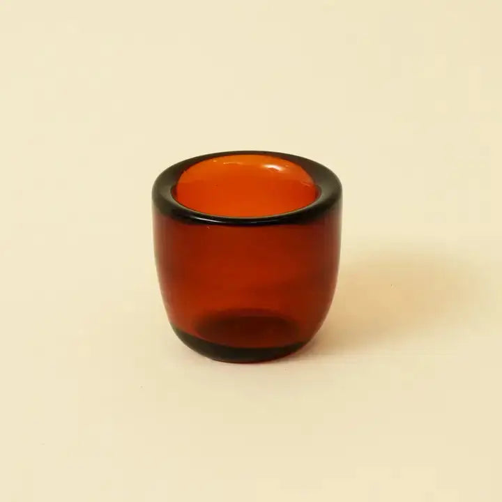 Glass Tea Light Holder – Handmade with Recycled Glass, Eco-Friendly & Elegant Set of 3