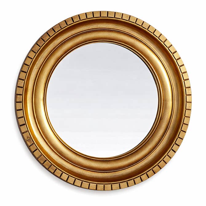 Luxury Gold Wall Mirror – Handcrafted Gold Foil Frame for Stylish Home