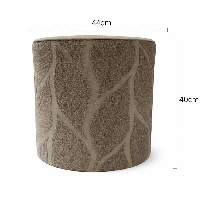 Cotton Pouf – Zoe Embroidered Design – 40x45 cm