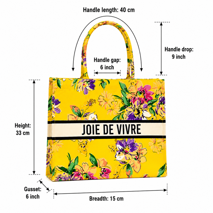 Vivre Radiance Canvas Tote Bag – Eco-Friendly Cotton Shopper