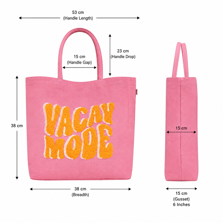 Blush Vacay Mode Beach Tote – Chic Multi-Color Jute Bag