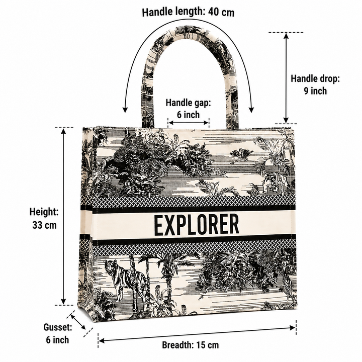 Wild Canvas Tote Bag – Adventure-Inspired Carryall