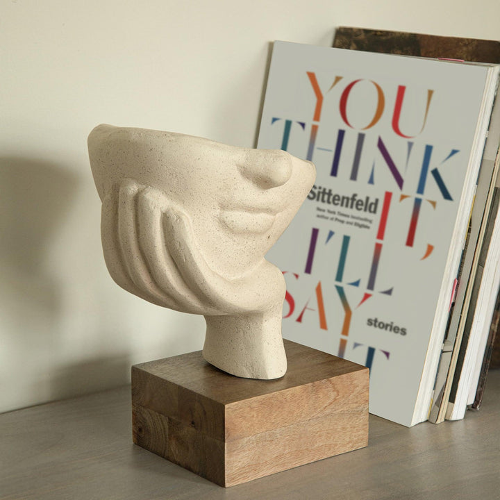 SCULPTURE RESTIVE FACE ECOMIX - BLANC (ECDEA2871)