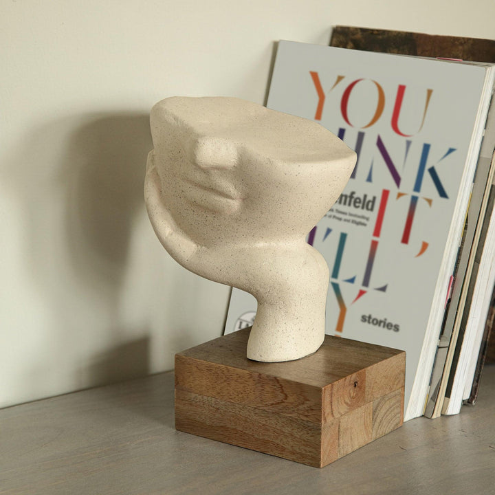 SCULPTURE RESTIVE FACE ECOMIX - BLANC (ECDEA2871)