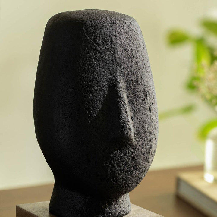 VISAGE FERME SCULPTURE ECOMIX - NOIR
