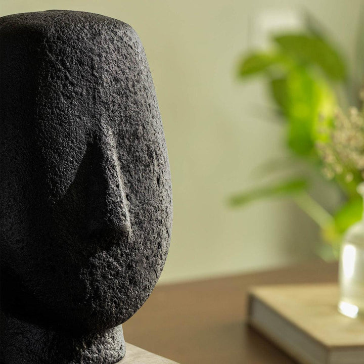 VISAGE FERME SCULPTURE ECOMIX - NOIR
