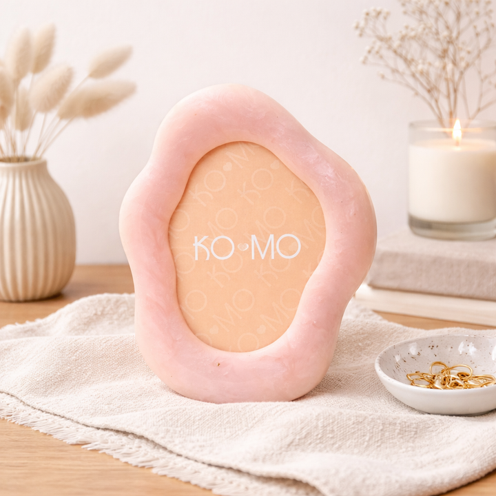 Pink Organic Shape Resin Photo Frame 5x7 Inch Décor