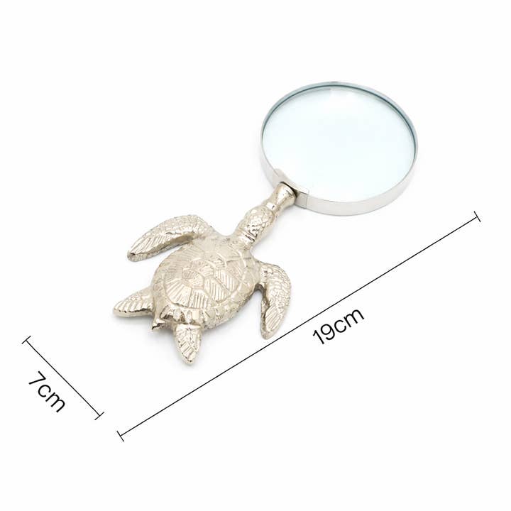 Tortoise Handle Magnifying Glass |  Aluminum Design