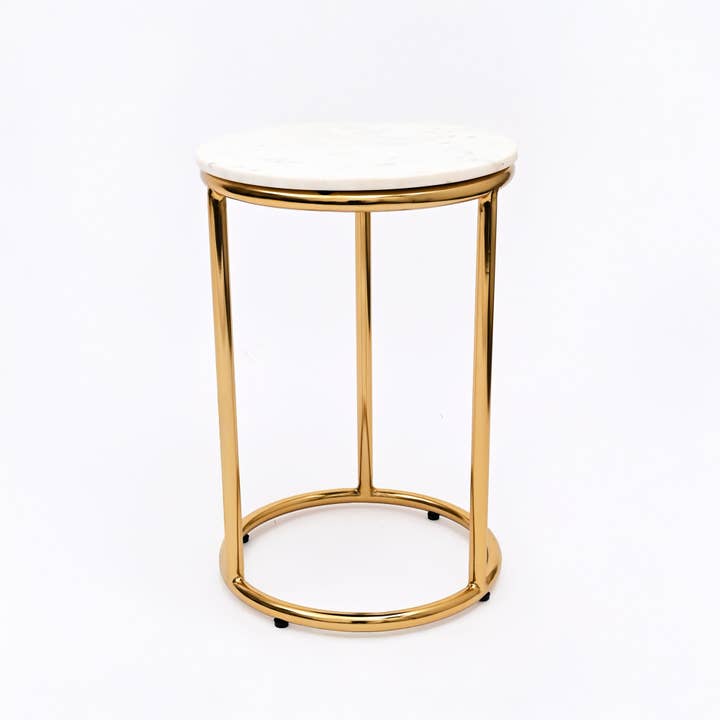 Gold EPL Marble Table Set of 2
