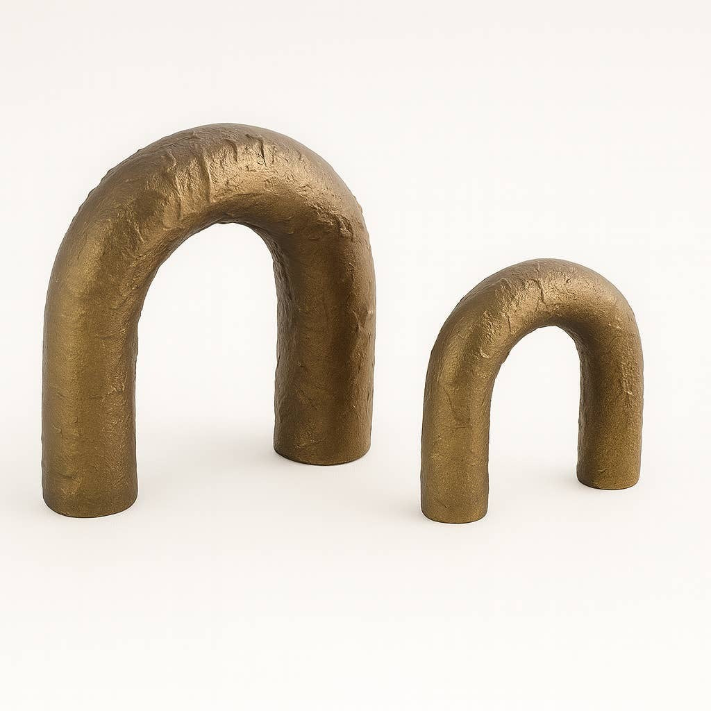Modern Aluminium Arch Sculpture – Powder Coated Décor
