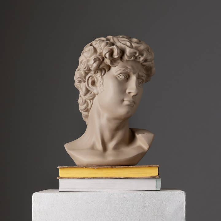 Beige Monochrome - Classical Bust Sculpture