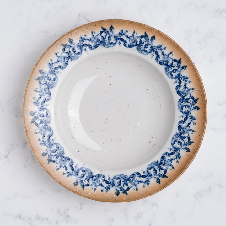 Cruise Amalfi Deep Porcelain Plate 23cm – Set of 12 | Mediterranean Pasta & Soup Plate | Professional Hospitality Tableware