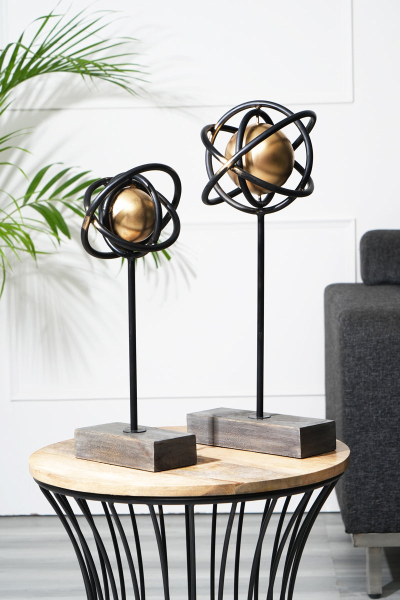 Juego de 3 Espejos Metálicos Convexos – Decoración Moderna y Reflectante - ABW20-122284 S