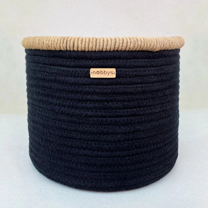 Cotton Multipurpose Basket with Jute Coiling Edge – Durable and Stylish Storage Solution