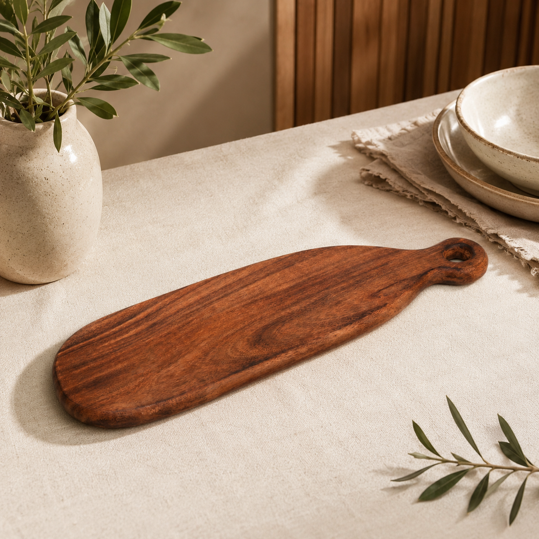Classic Loop Chopping Board in Acacia Wood 13x48 cm