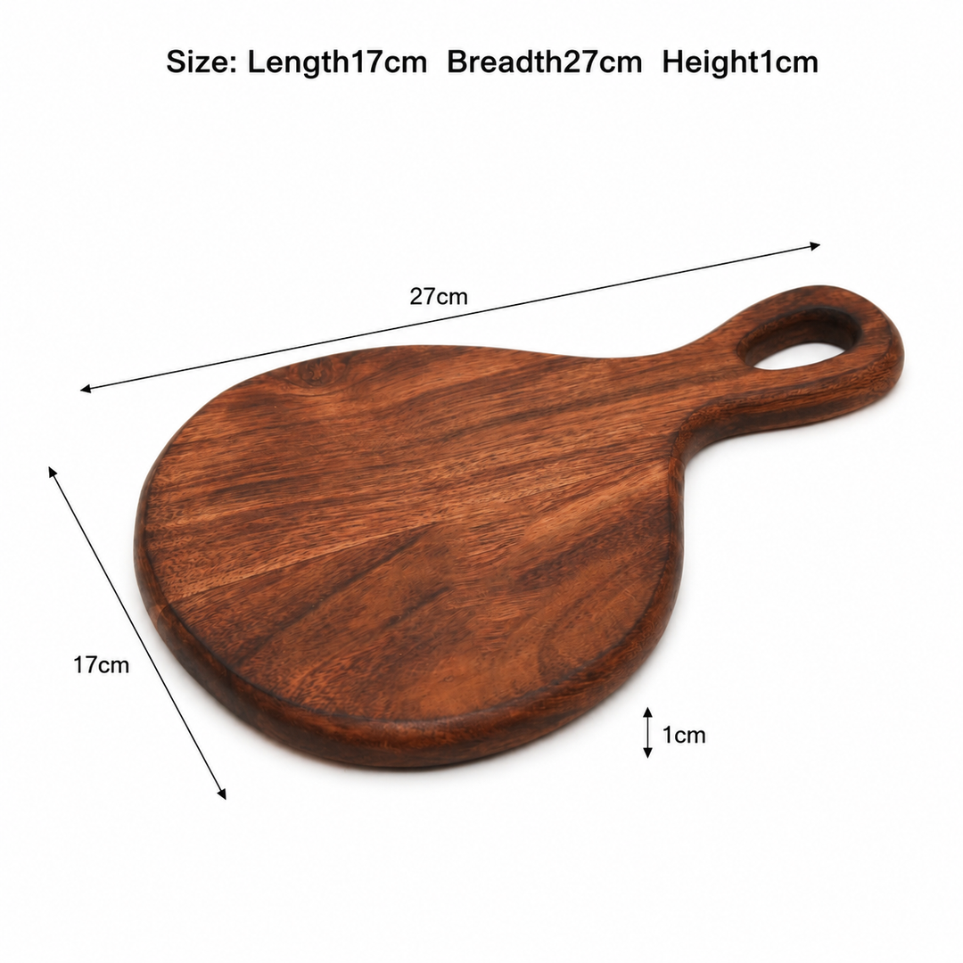 Heritage Teardrop Chopping Board in Acacia Wood 18x28 cm