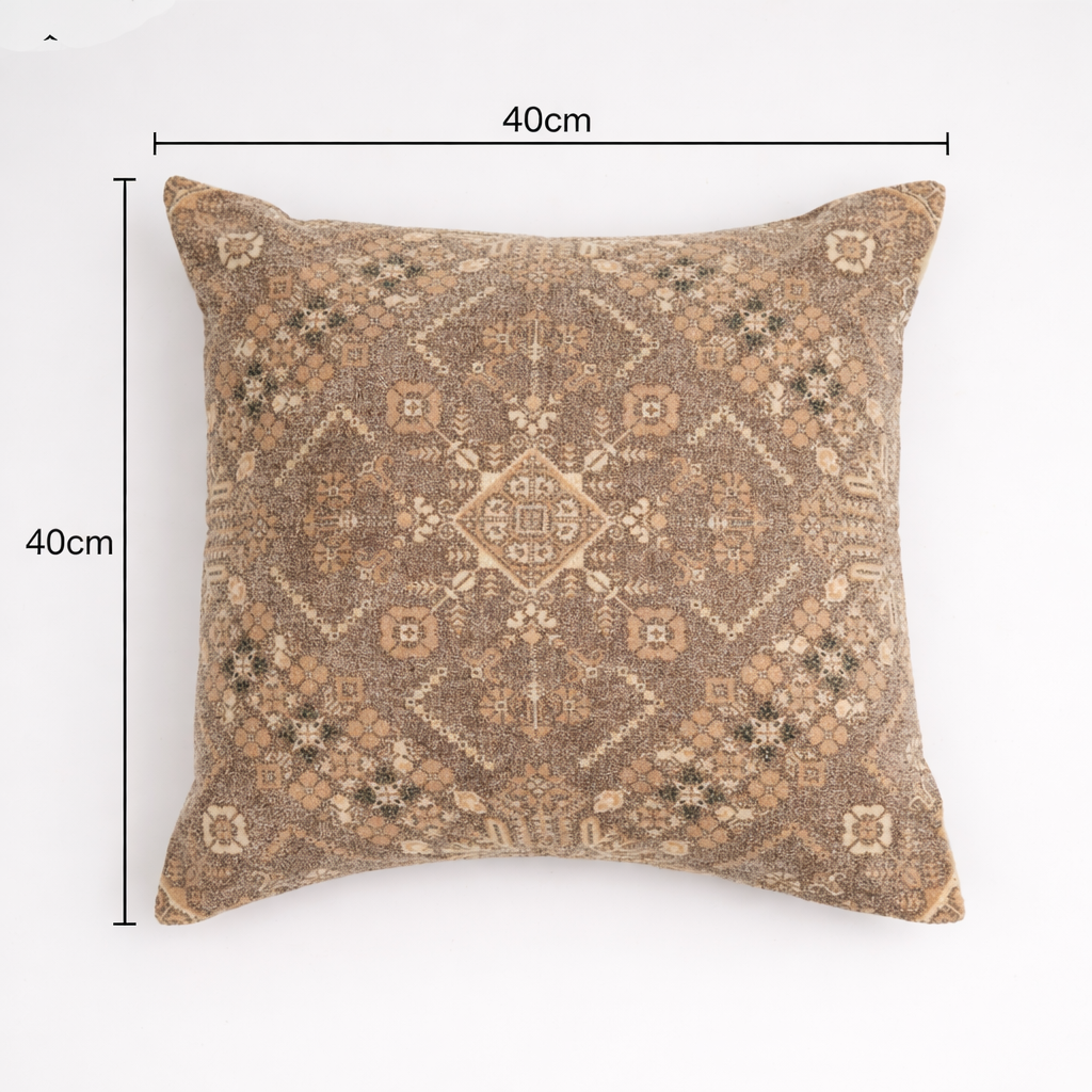 Frost Geometry Printed Cushion – 45 × 45 cm