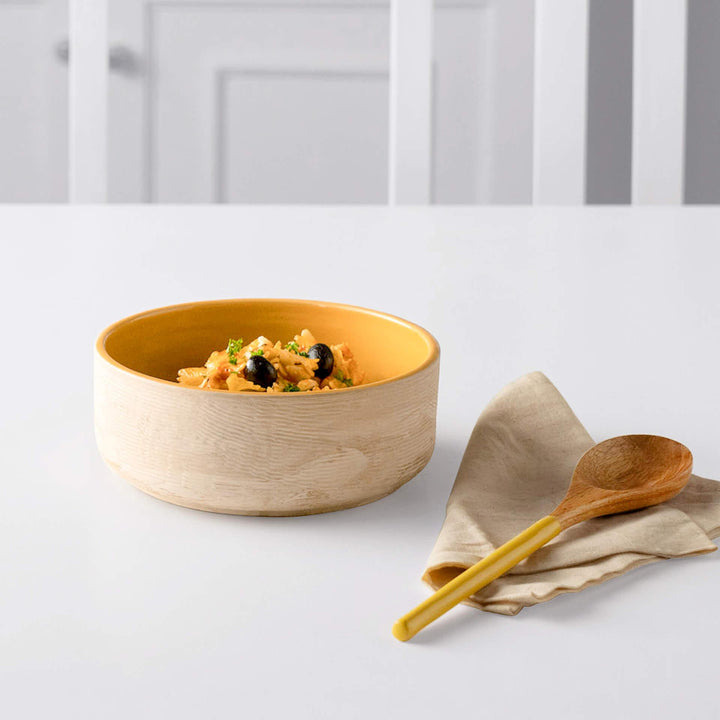 AMBER LOVE CERAMIC SERVING BOWL (SWTEA1851) IN BEIGE
