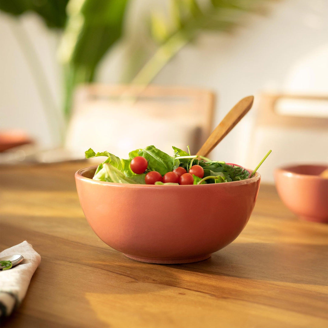RUSTIC REEF CERAMIC SERVING BOWL