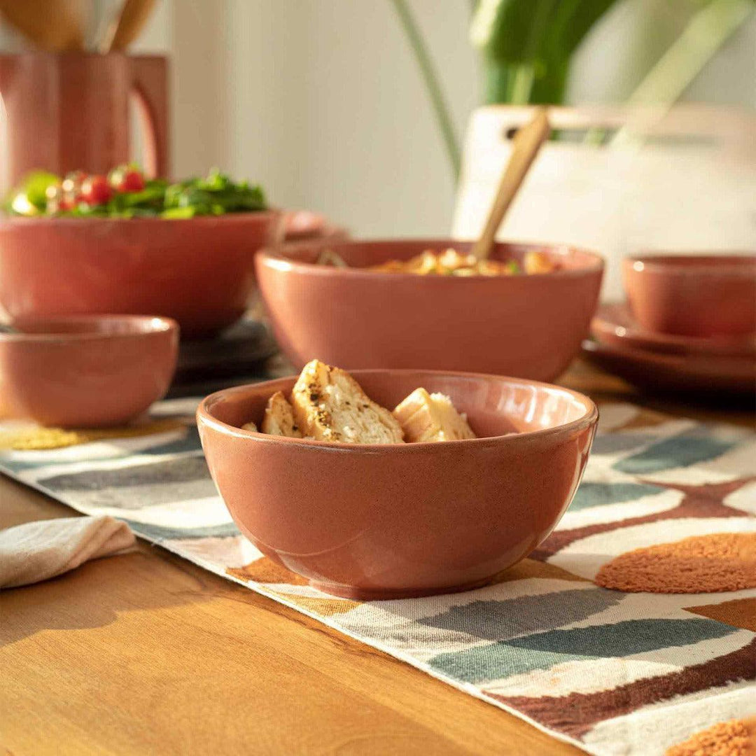 RUSTIC REEF CERAMIC SOUP BOWL