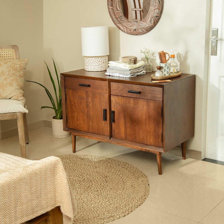 OLD WORLD  DOUBLE DRAWER CABINET (WDFNA2790)