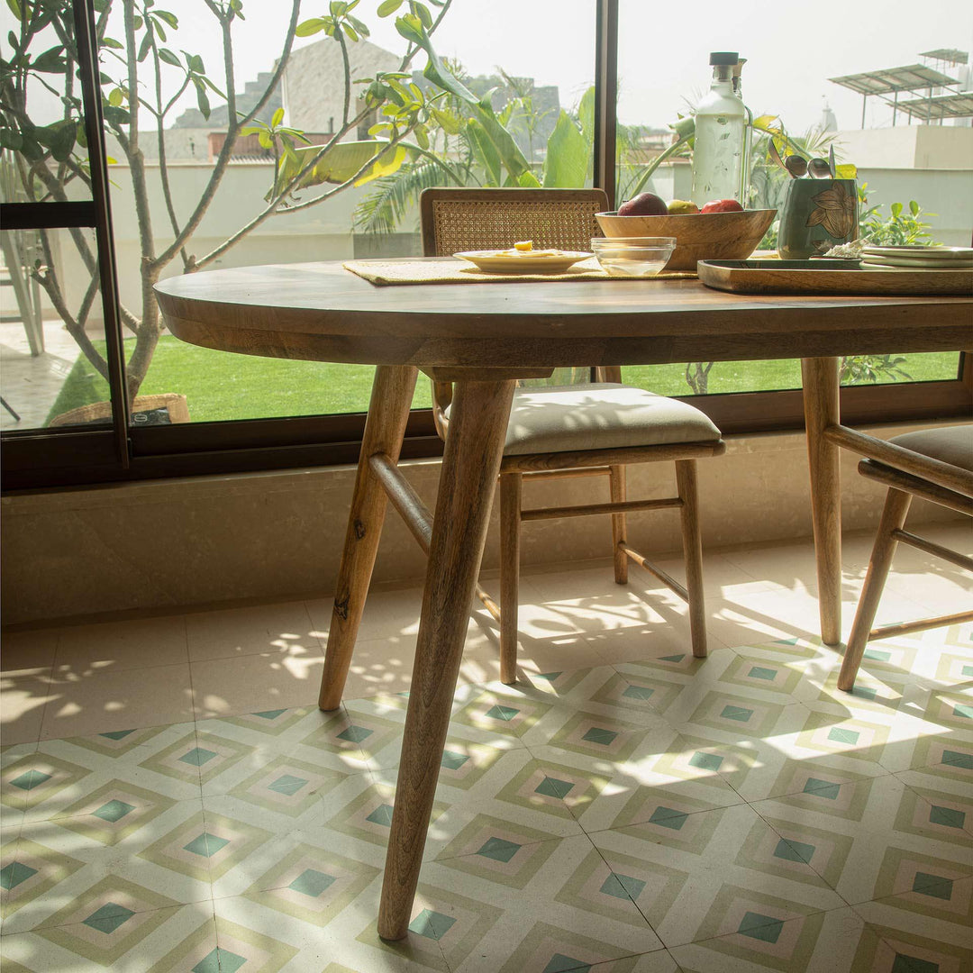 WEST VILLAGE FOUR SEATER OVAL DINING TABLE (WDFNA2823)
