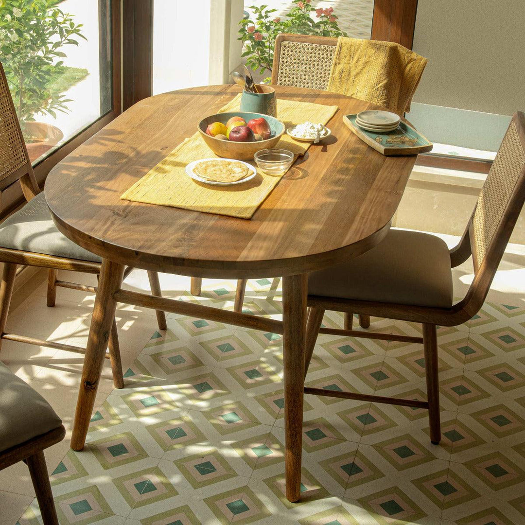 WEST VILLAGE FOUR SEATER OVAL DINING TABLE (WDFNA2823)
